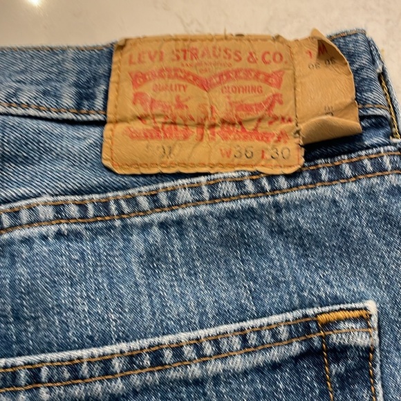 Vintage Levi 501 Red Tab Size 36 30 length Jeans - Picture 7 of 10